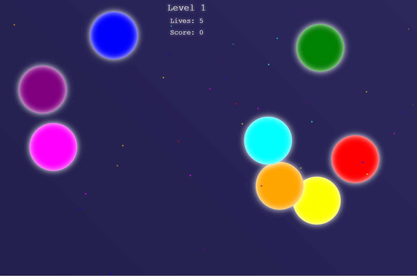 Pixelated space invaders style game